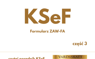KSEF – formularz ZAW-FA